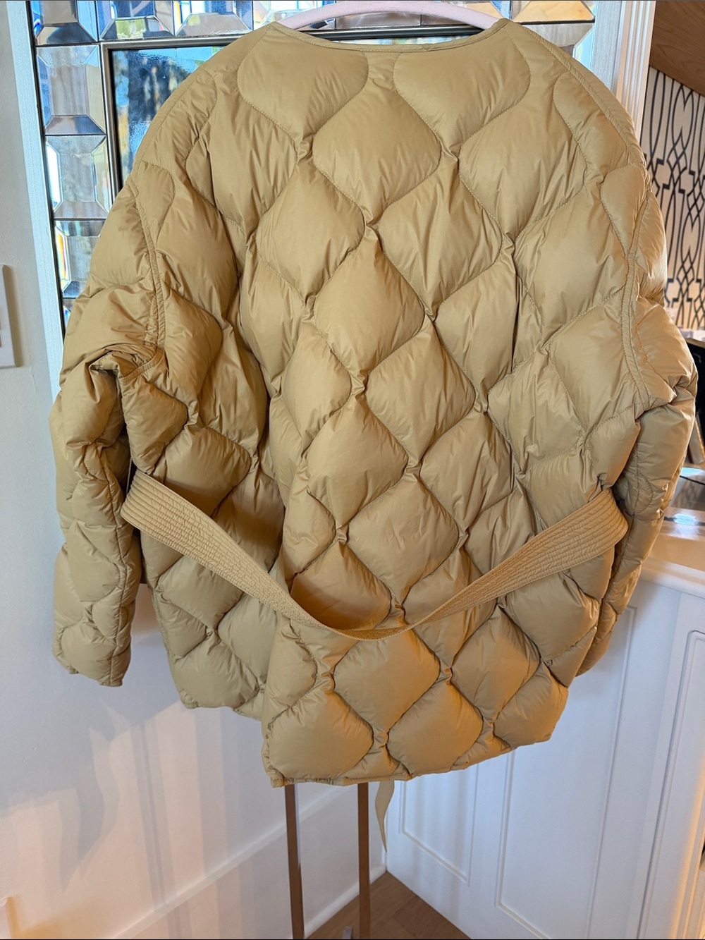 rag & bone Camel Quilted Belted Puffer Jacket - Picture 6 of 7